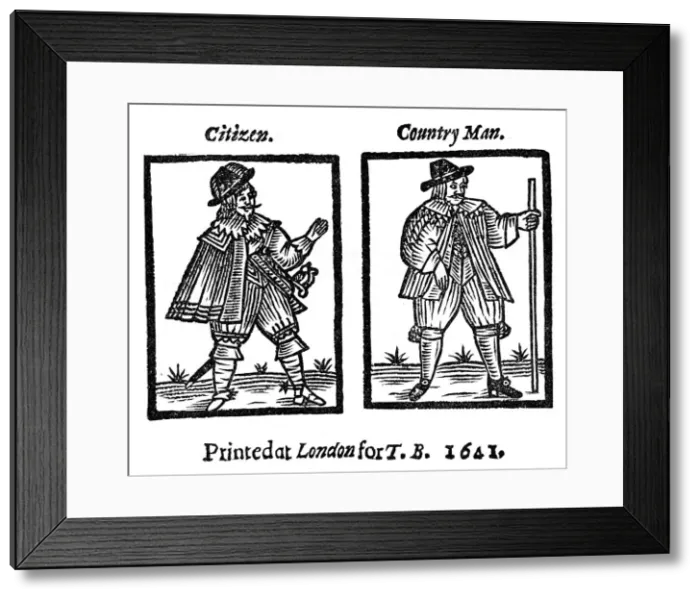 Framed Print : Citizen and countryman, 1641, (1910) Framed Print : Citizen and countryman, 1641, (1910)