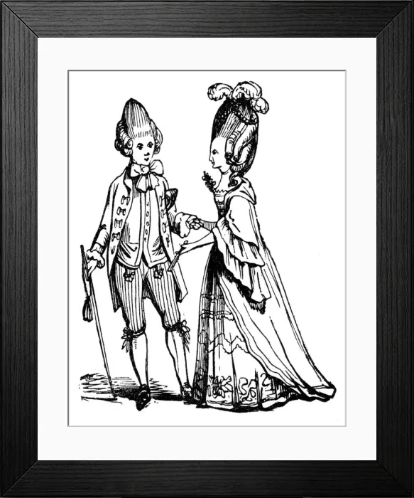 Framed Print : The Macaronies, 1772, (1910) Framed Print : The Macaronies, 1772, (1910)