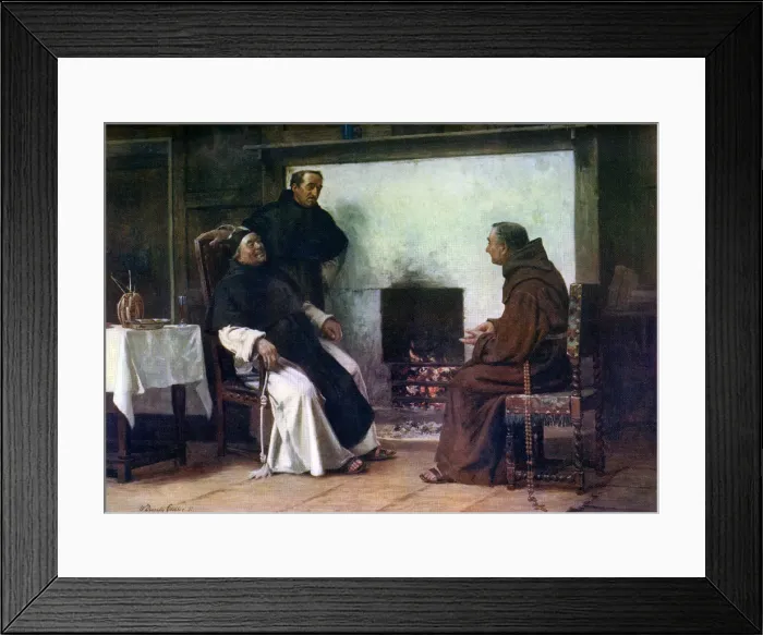 Framed Print : A Good Story, 1881, (1912). Artist: Walter Dendy Sadler Framed Print : A Good Story, 1881, (1912). Artist: Walter Dendy Sadler