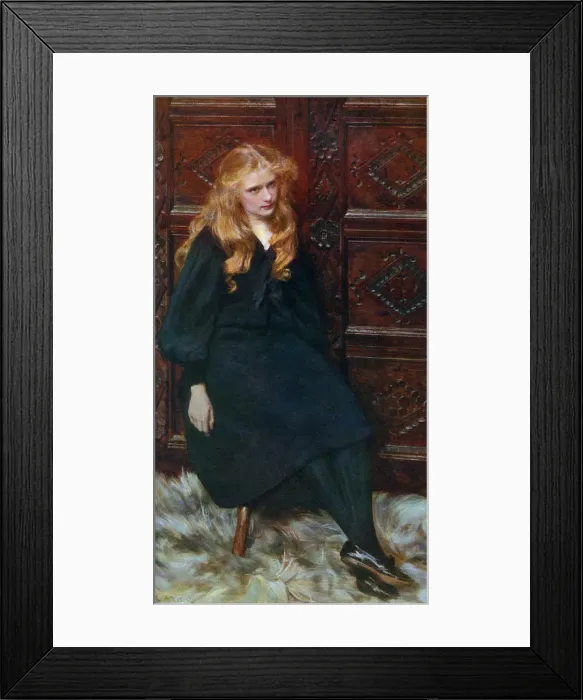 Framed Print : Ethel, 1897, (1912). Artist: Ralph Peacock Framed Print : Ethel, 1897, (1912). Artist: Ralph Peacock