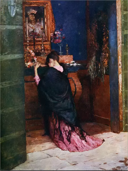 A Prayer to the Madonna, c1877-1912, (1912). Artist: Maurice Bompard