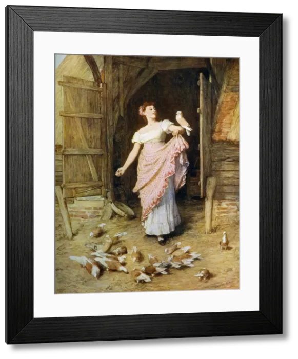Framed Print : The Farmers Daughter, 1881, (1912). Artist: William Quiller Orchardson Framed Print : The Farmers Daughter, 1881, (1912). Artist: William Quiller Orchardson