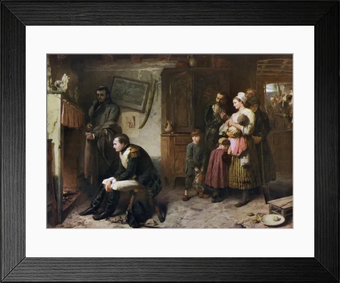 Framed Print : On the Road from Waterloo to Paris, 1863, (1912). Artist: Marcus Stone Framed Print : On the Road from Waterloo to Paris, 1863, (1912). Artist: Marcus Stone