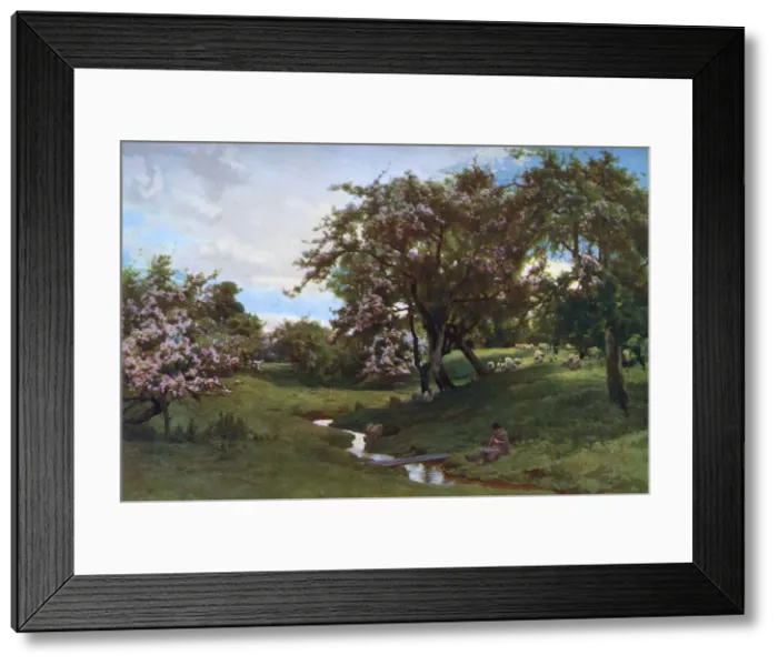 Framed Print : `When Nature Painted all Things Gay, 1887, (1912). Artist: Alfred William Parsons Framed Print : `When Nature Painted all Things Gay, 1887, (1912). Artist: Alfred William Parsons