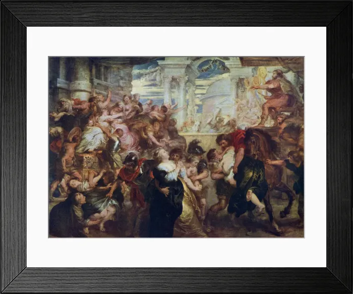 Framed Print : The Rape of the Sabine Women, c1635-1640, (1912). Artist: Peter Paul Rubens Framed Print : The Rape of the Sabine Women, c1635-1640, (1912). Artist: Peter Paul Rubens
