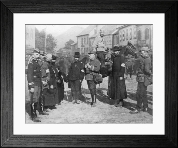 Framed Print : A group of military chaplains, World War I, 1914 Framed Print : A group of military chaplains, World War I, 1914