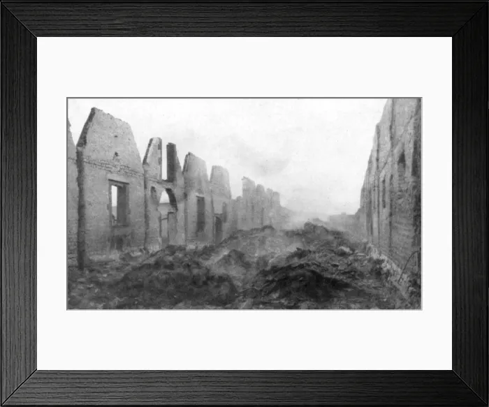 Framed Print : The ruins of Albert, Somme, France, 23 September 1914 Framed Print : The ruins of Albert, Somme, France, 23 September 1914