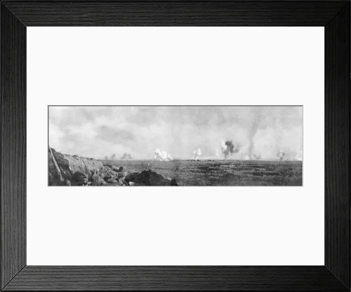 Framed Print : The front line around the Aisne, France, World War I, 1914, (1926) Framed Print : The front line around the Aisne, France, World War I, 1914, (1926)