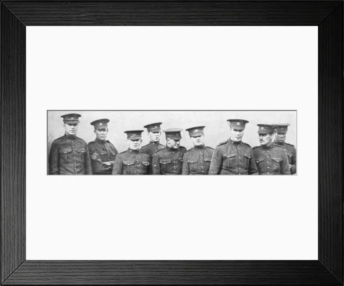 Framed Print : A group of Canadian soldiers, 1914 Framed Print : A group of Canadian soldiers, 1914
