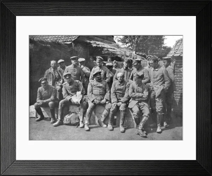 Framed Print : German prisoners of war, Ypres, Belgium, 1914 Framed Print : German prisoners of war, Ypres, Belgium, 1914