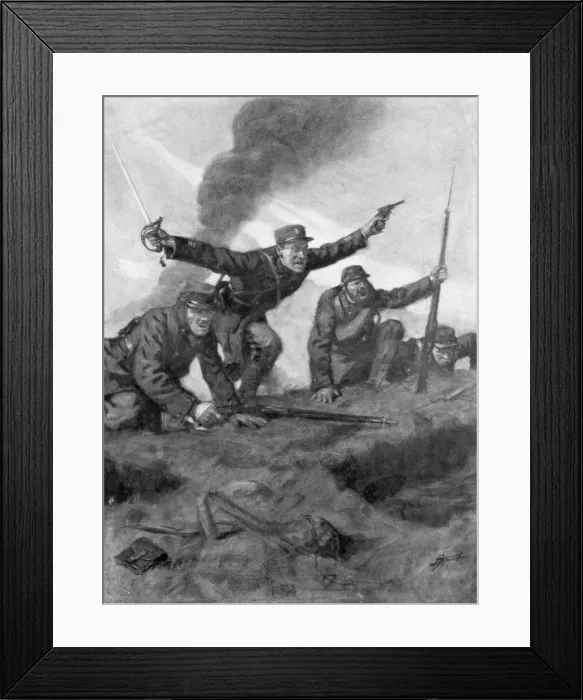 Framed Print : Over the Top, 16 Febuary 1915, (1926). Artist: Lucien Jonas Framed Print : Over the Top, 16 Febuary 1915, (1926). Artist: Lucien Jonas