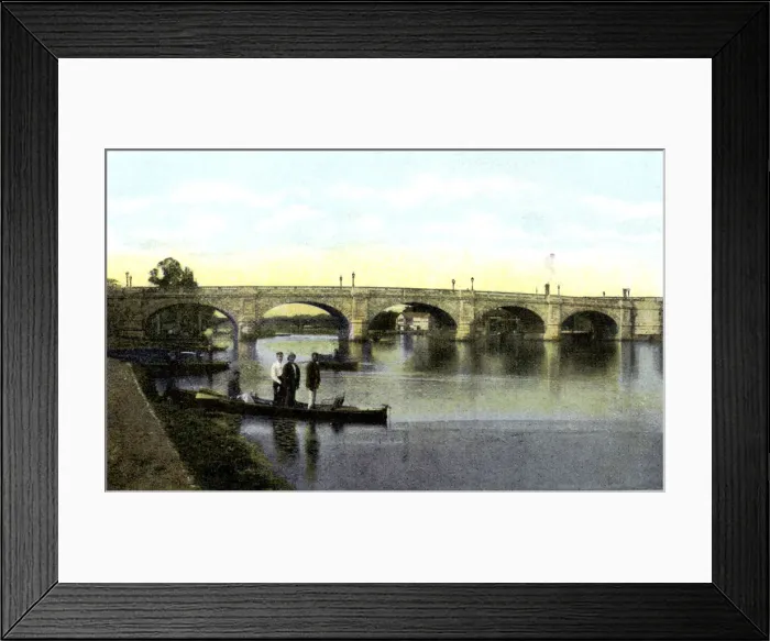 Framed Print : Kingston upon Thames Bridge, London, 20th Century Framed Print : Kingston upon Thames Bridge, London, 20th Century