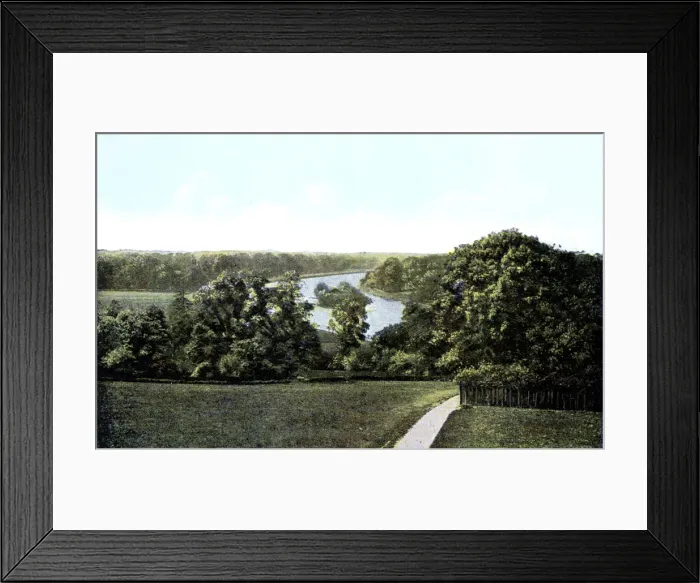 Framed Print : View of the Thames From Richmond Hill, London, 20th Century Framed Print : View of the Thames From Richmond Hill, London, 20th Century