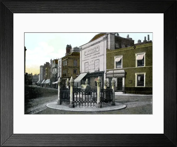 Framed Print : Coronation Stone, Kingston upon Thames, London, 20th Century Framed Print : Coronation Stone, Kingston upon Thames, London, 20th Century
