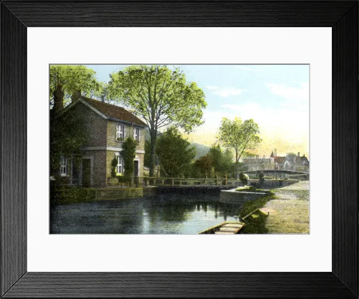 Framed Print : Boulters Lock, Maidenhead, Berkshire, 20th Century Framed Print : Boulters Lock, Maidenhead, Berkshire, 20th Century