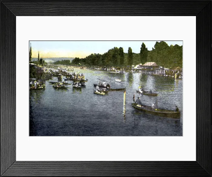 Framed Print : Henley Regatta, Oxfordshire, 20th Century Framed Print : Henley Regatta, Oxfordshire, 20th Century