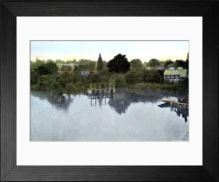 Framed Print : Sunset on the Thames, Caversham, Berkshire, 20th Century Framed Print : Sunset on the Thames, Caversham, Berkshire, 20th Century