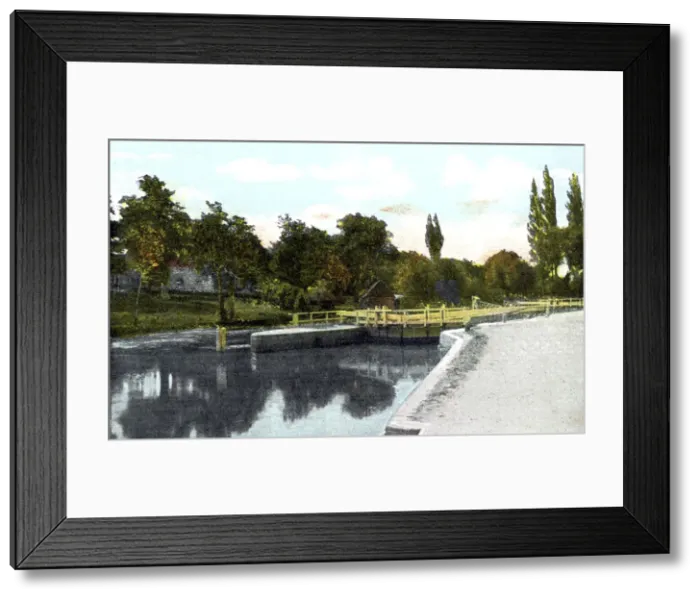 Framed Print : Iffley Lock, 20th Century Framed Print : Iffley Lock, 20th Century