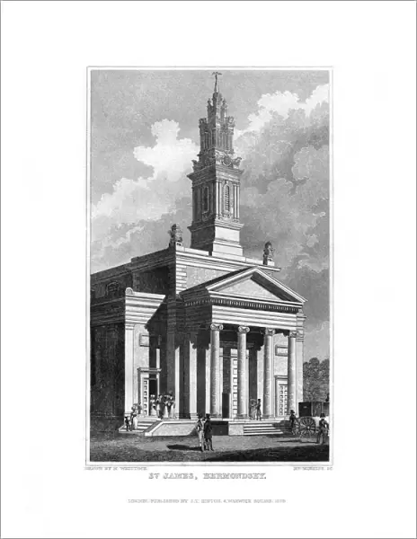 St James, Bermondsey, Surrey, 1829. Artist: R Winkles