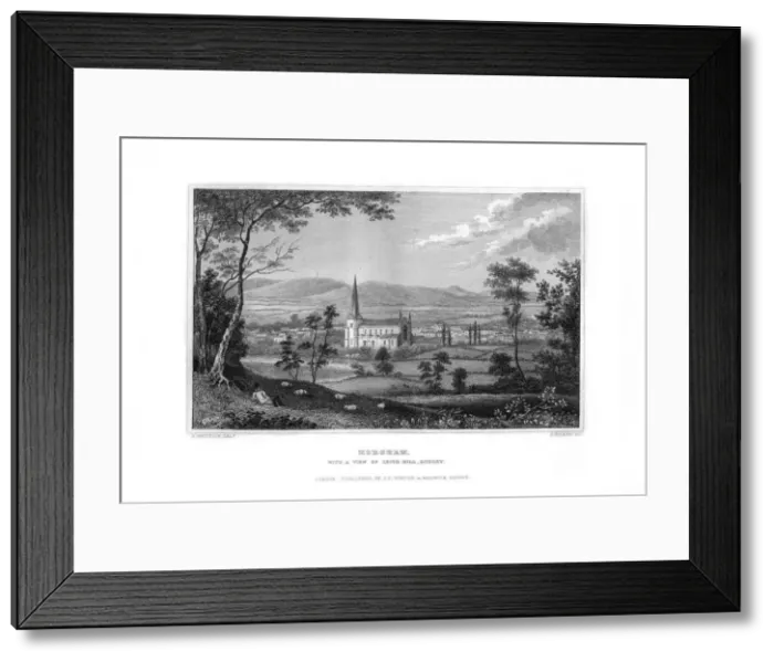 Framed Print : Horsham, West Sussex, England, 1829. Artist: J Rogers Framed Print : Horsham, West Sussex, England, 1829. Artist: J Rogers
