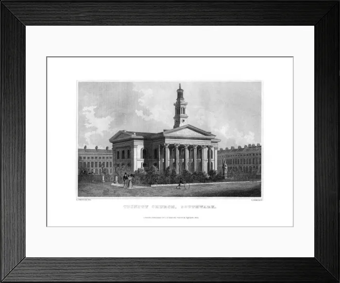 Framed Print : Trinity Church, Southwark, London, 1830. Artist: R Winkles Framed Print : Trinity Church, Southwark, London, 1830. Artist: R Winkles
