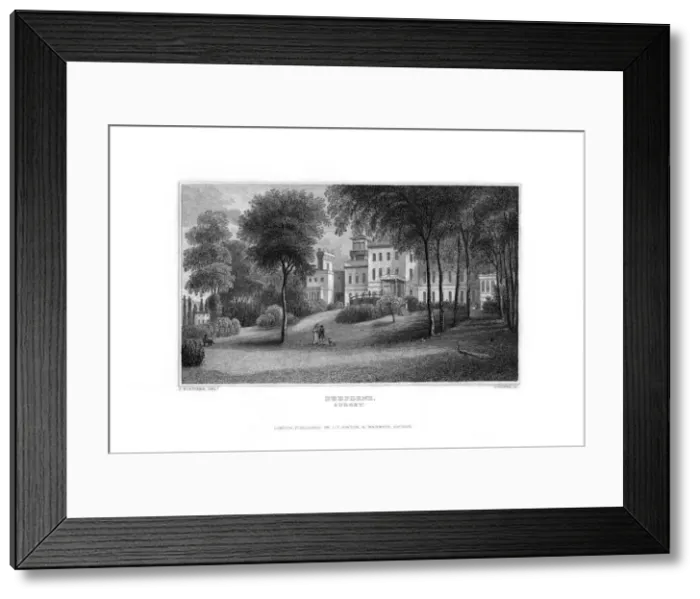 Framed Print : Deepdene, Dorking, Surrey, 1829. Artist: J Rogers Framed Print : Deepdene, Dorking, Surrey, 1829. Artist: J Rogers