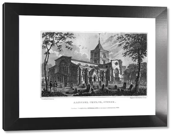 Arundel Church, West Sussex, 1829. Artist: J Shury