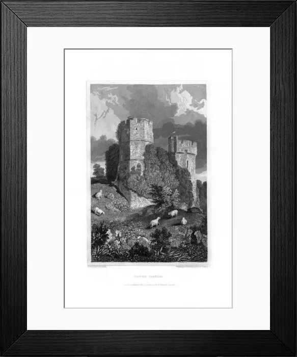 Framed Print : Lewes Castle, East Sussex, 1829. Artist: Fenner, Sears & Co Framed Print : Lewes Castle, East Sussex, 1829. Artist: Fenner, Sears & Co