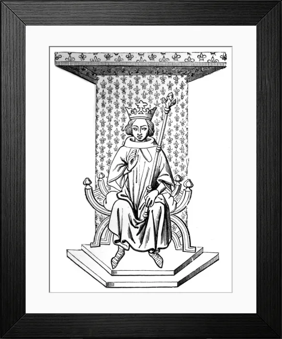 Framed Print : Louis IX, 14th century, (1870) Framed Print : Louis IX, 14th century, (1870)