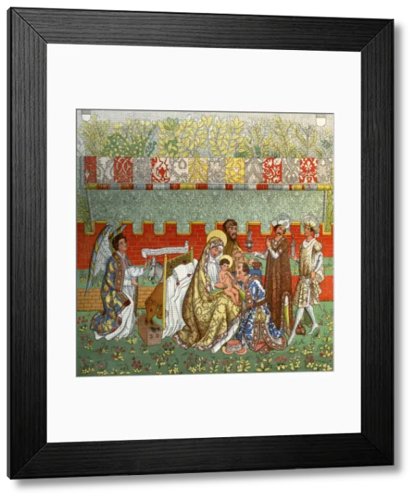 Framed Print : The Adoration of the Magi, the tapestry of Berne, 14th century, (1870) Framed Print : The Adoration of the Magi, the tapestry of Berne, 14th century, (1870)