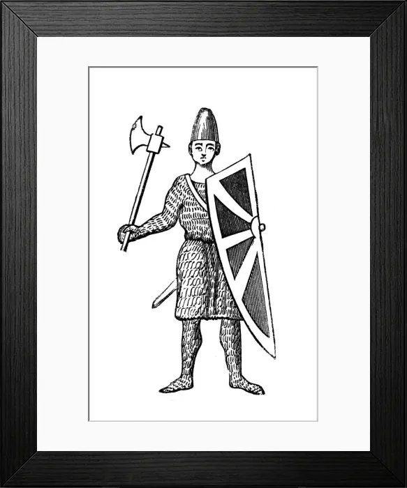 Framed Print : John Lackland, as represented on his seal, 12th century, (1870) Framed Print : John Lackland, as represented on his seal, 12th century, (1870)