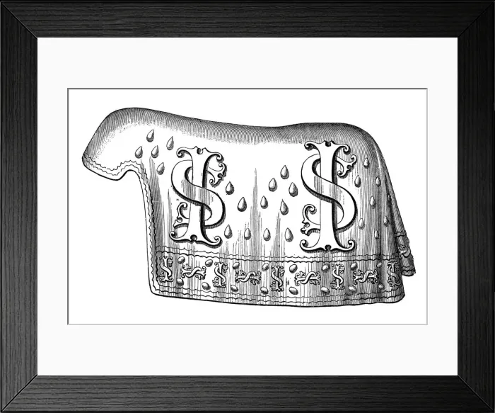 Framed Print : The caparison of the horse of Queen Isabella of Spain, 15th century, (1870) Framed Print : The caparison of the horse of Queen Isabella of Spain, 15th century, (1870)
