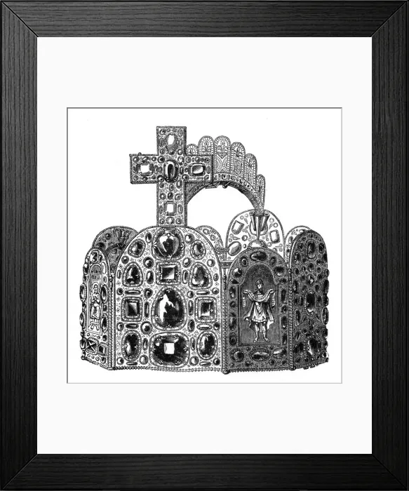 Framed Print : The diadem of Charlemagne, c8th century, (1870) Framed Print : The diadem of Charlemagne, c8th century, (1870)