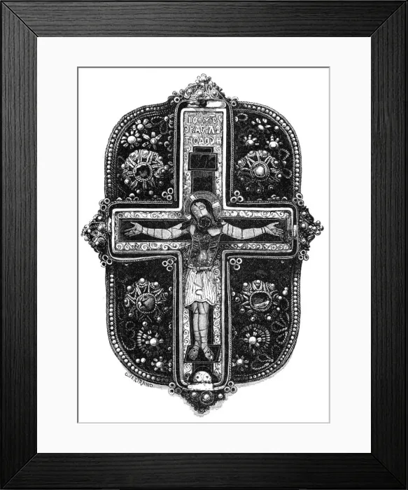 Framed Print : Byzantine reliquary, 10th century, (1870)