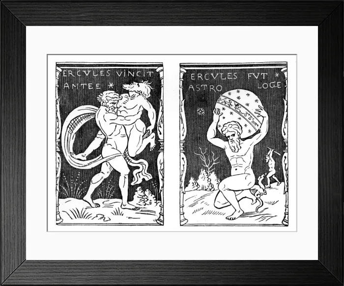 Framed Print : The labours of Hercules, 16th century, (1870) Framed Print : The labours of Hercules, 16th century, (1870)