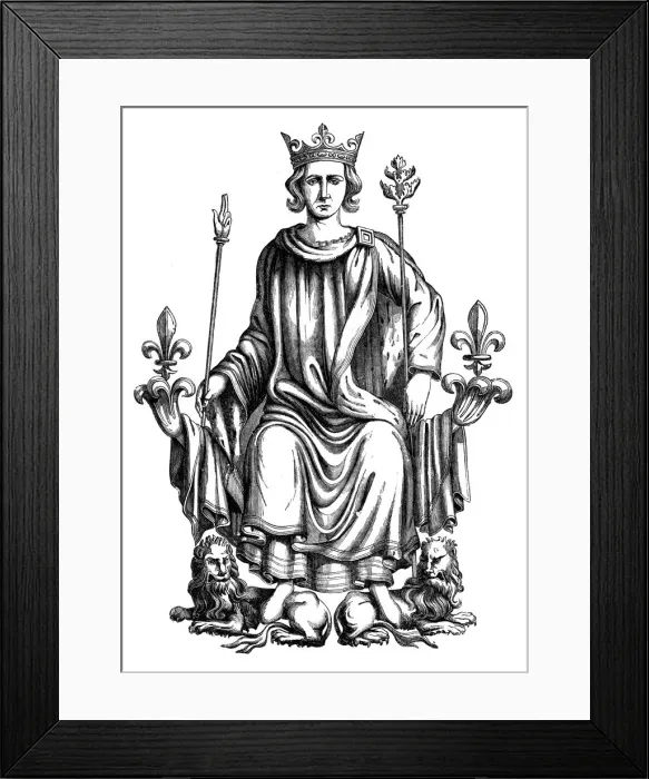 Framed Print : Charles VI, 14th century, (1870) Framed Print : Charles VI, 14th century, (1870)