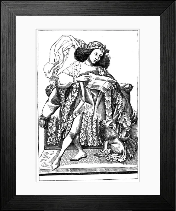 Framed Print : The Knight, 1466, (1870) Framed Print : The Knight, 1466, (1870)