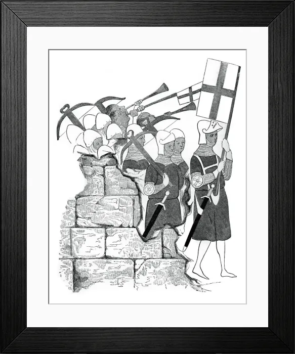 Framed Print : Fraternity of the Cross-bowmen, 15th century, (1870) Framed Print : Fraternity of the Cross-bowmen, 15th century, (1870)