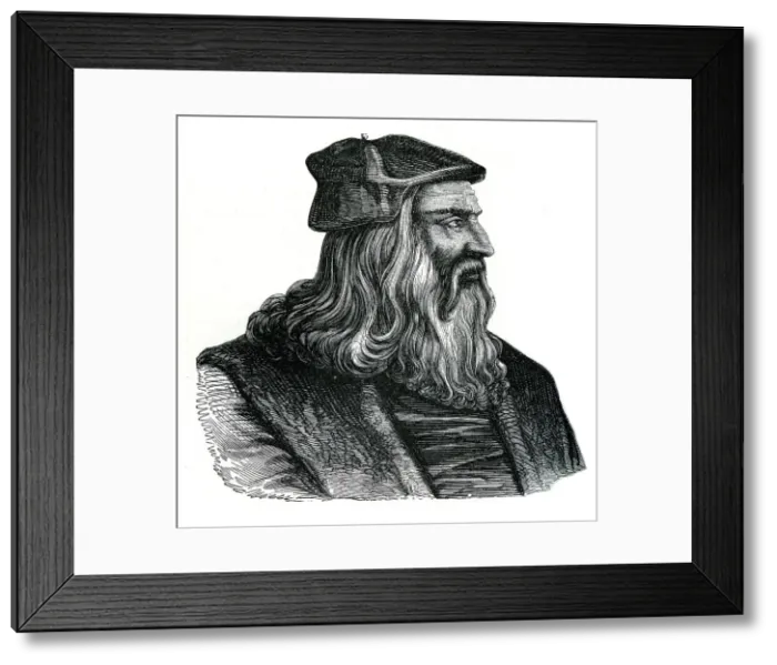 Framed Print : Leonardo da Vinci, 16th century, (1870) Framed Print : Leonardo da Vinci, 16th century, (1870)