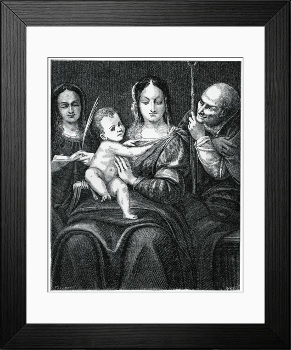 Framed Print : The Holy Family with St Catherine, 1769, (1870) Framed Print : The Holy Family with St Catherine, 1769, (1870)