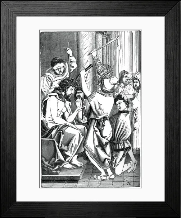 Framed Print : Jesus Crowned with Thorns, (1870) Framed Print : Jesus Crowned with Thorns, (1870)