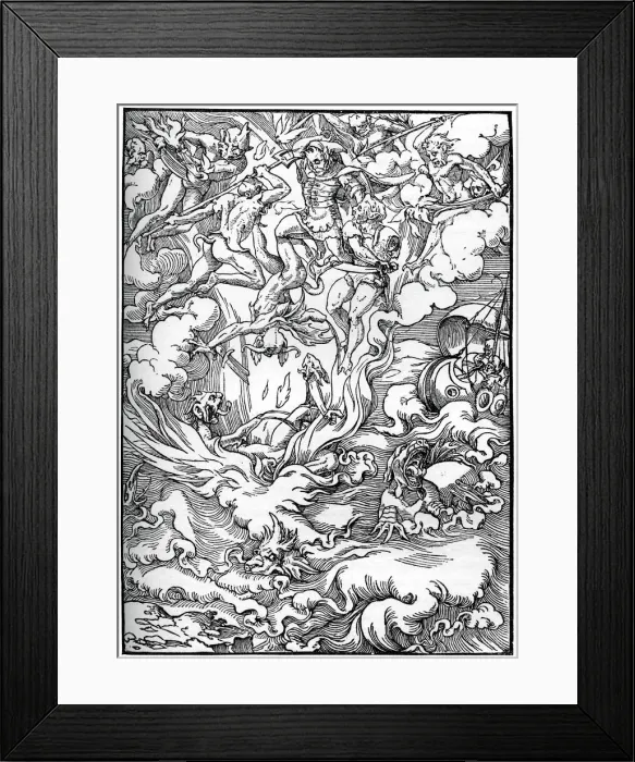 Framed Print : Sketch for The Last Judgement in Gerard d Euphrate, Paris, 1549, (1870) Framed Print : Sketch for The Last Judgement in Gerard d Euphrate, Paris, 1549, (1870)