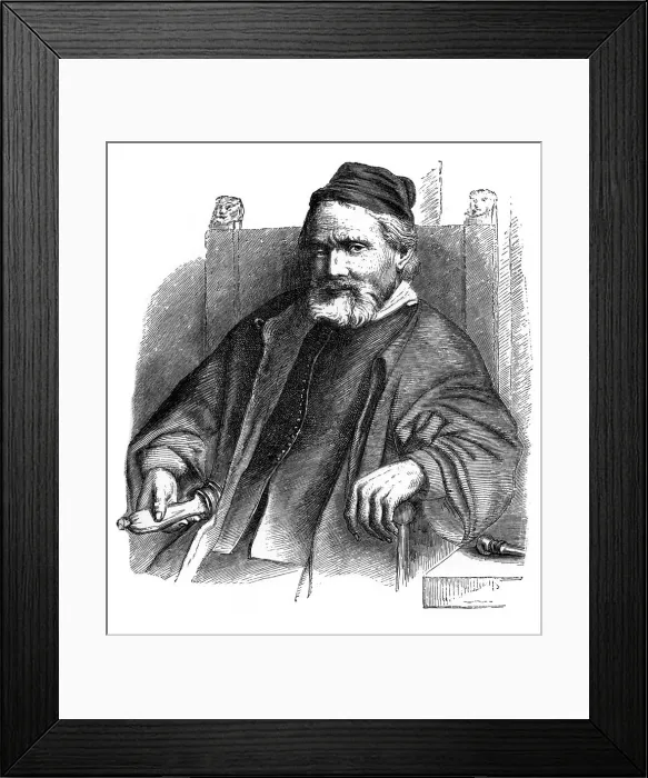 Framed Print : Jan Lutma, goldsmith and silversmith, 1656, (1870) Framed Print : Jan Lutma, goldsmith and silversmith, 1656, (1870)