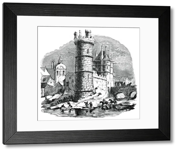 Framed Print : Tour de Nesle, Paris, 17th century, (1870)