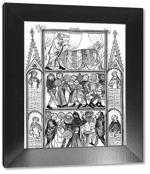 Scenes from the Story of Fauvel, 15th century, (1870)