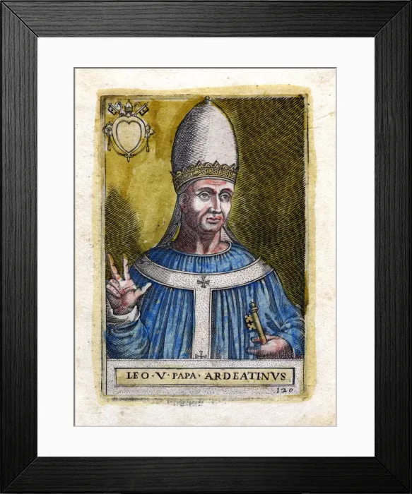 Framed Print : Pope Leo V Framed Print : Pope Leo V