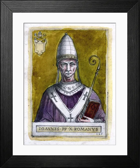 Framed Print : Pope John X Framed Print : Pope John X