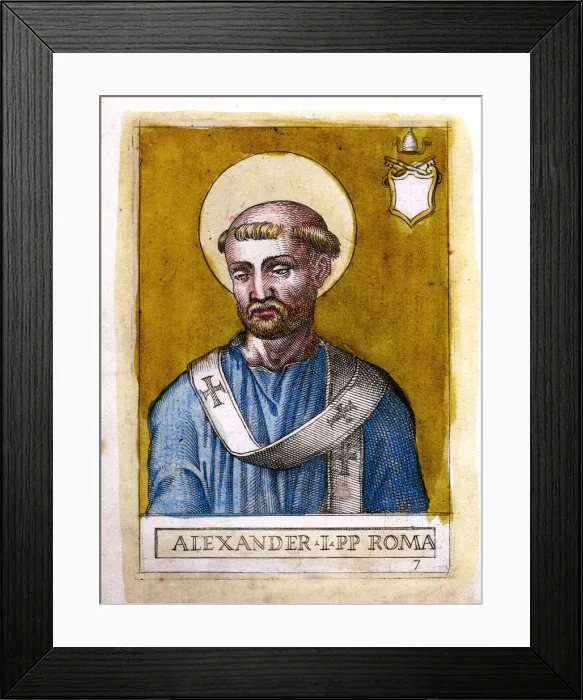 Framed Print : Pope Alexander I Framed Print : Pope Alexander I