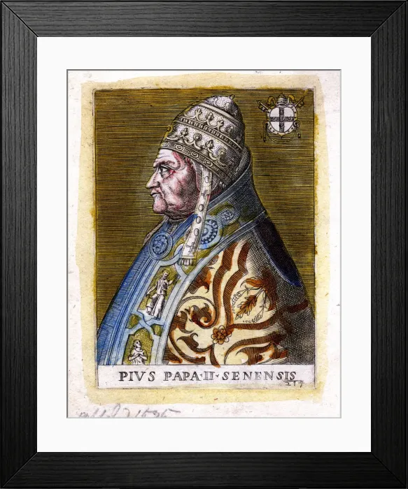 Framed Print : Pope Pius II, (c19th century)