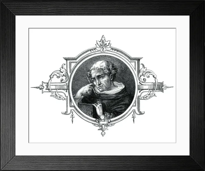 Framed Print : Fra Angelico, early Italian Renaissance painter, (1870) Framed Print : Fra Angelico, early Italian Renaissance painter, (1870)